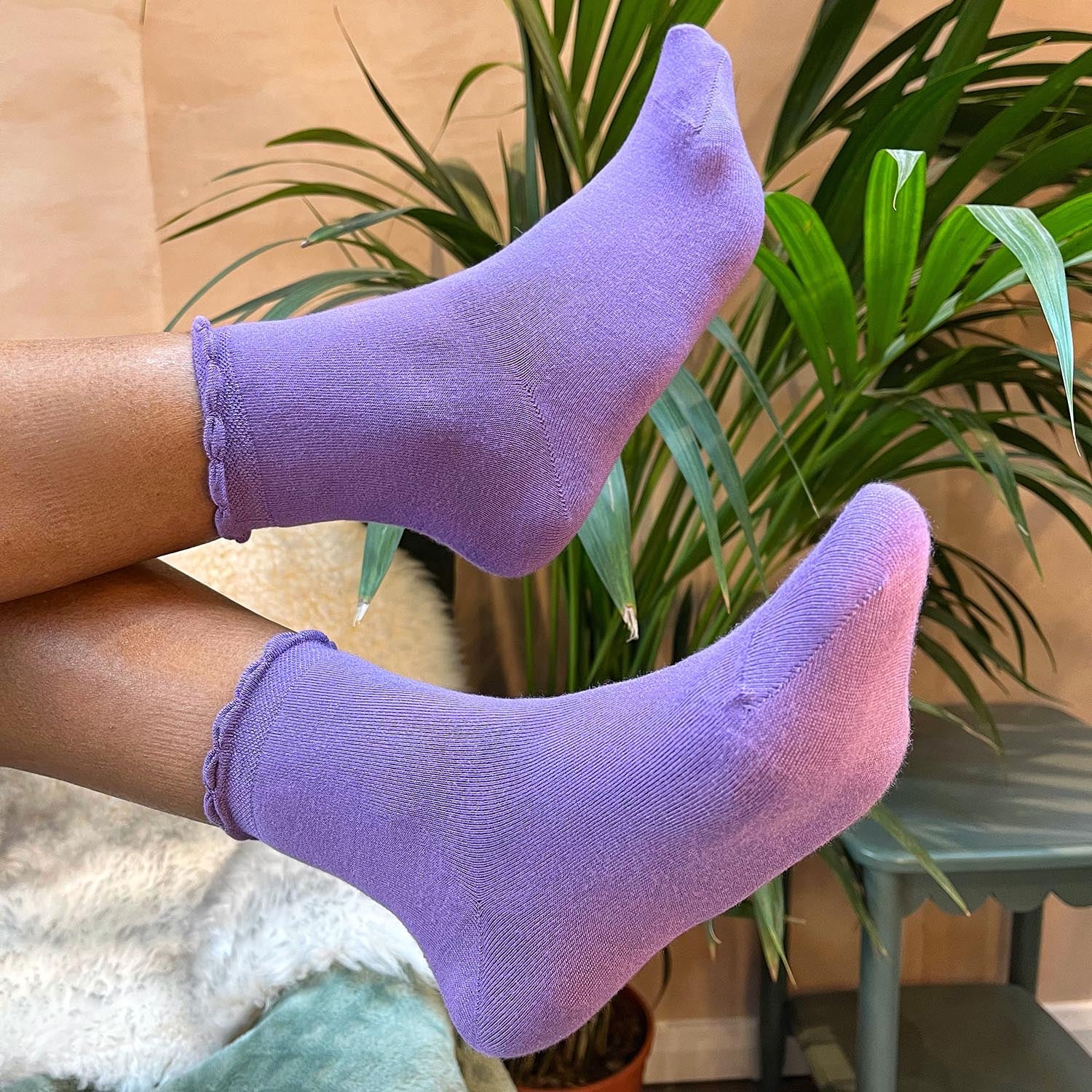 Bamboo Ankle Socks - Sea Urchin