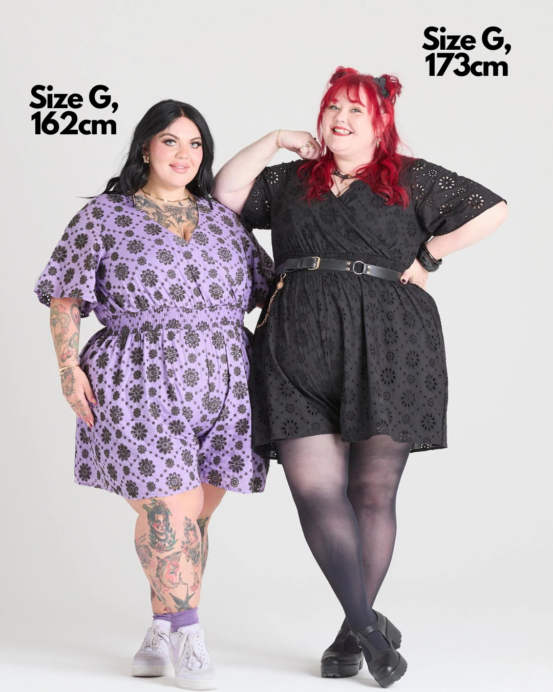 Broderie Anglaise Playsuit - Black