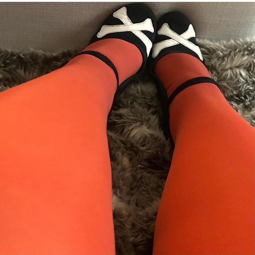 80 Denier Tights - Pumpkin Spice - Snag