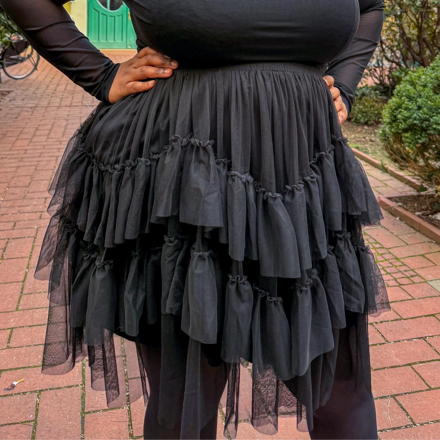 Mesh Skirt - Black