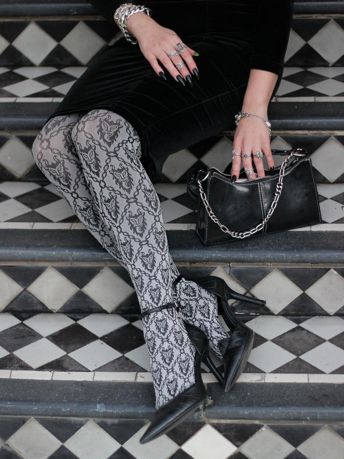Yule Regret It Tights - Grey