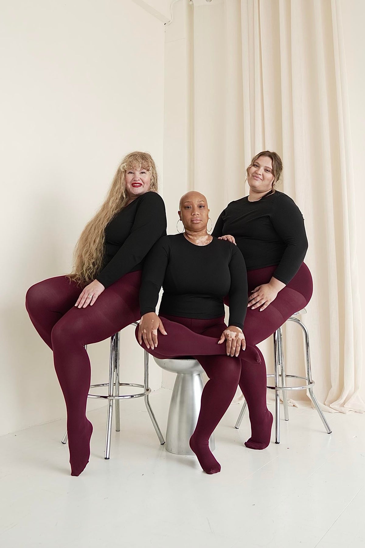 120 Denier Super-Opaque Tights - Cherry