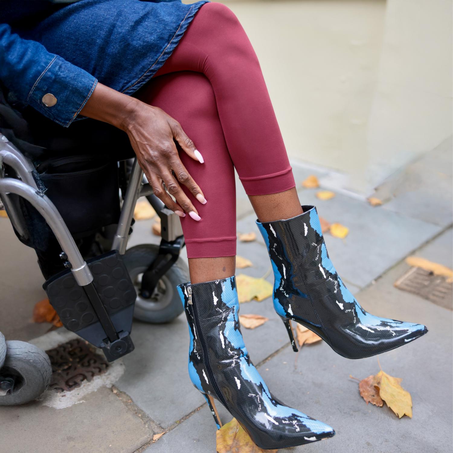 80 Denier Footless Tights - Smouldering Grudge