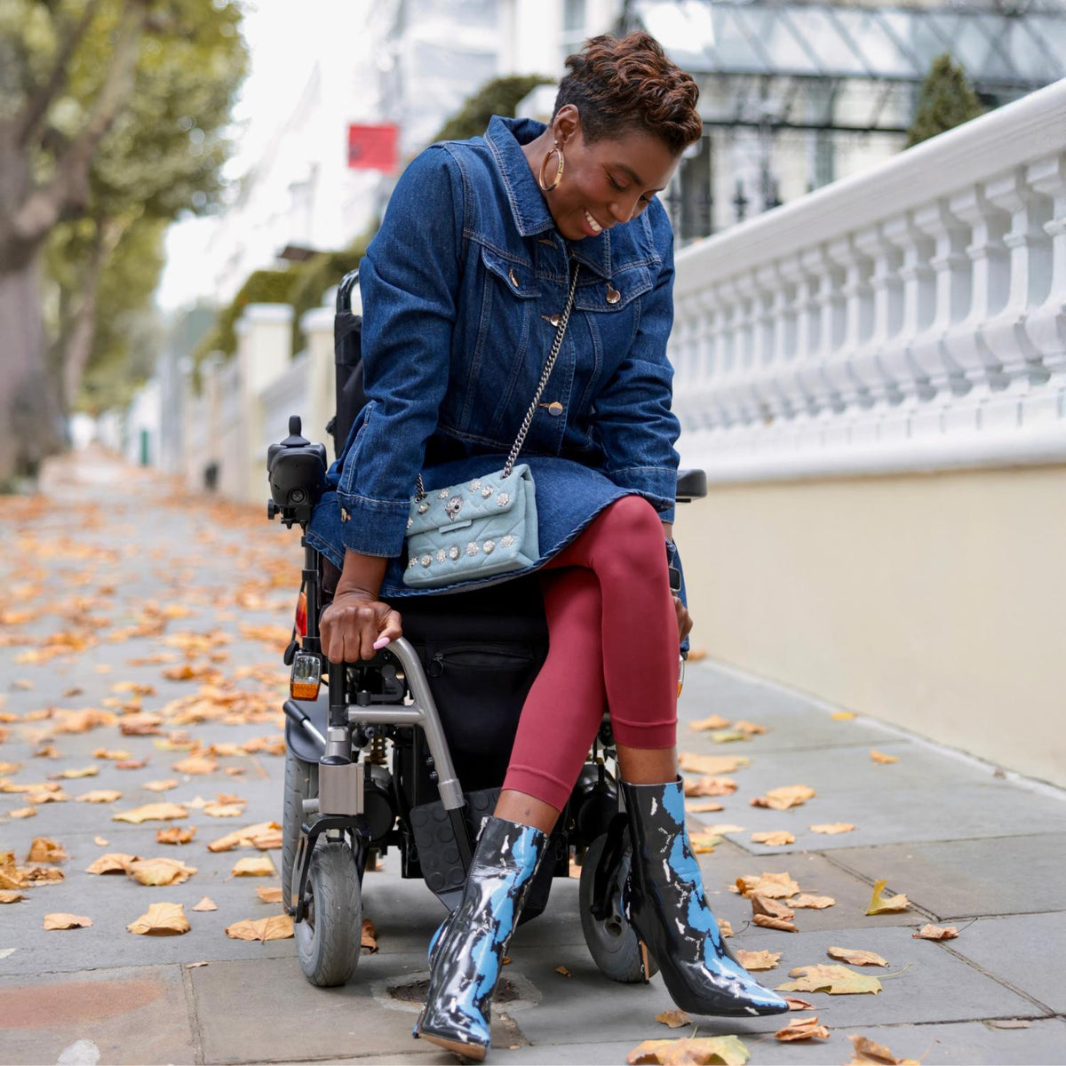 80 Denier Footless Tights - Smouldering Grudge