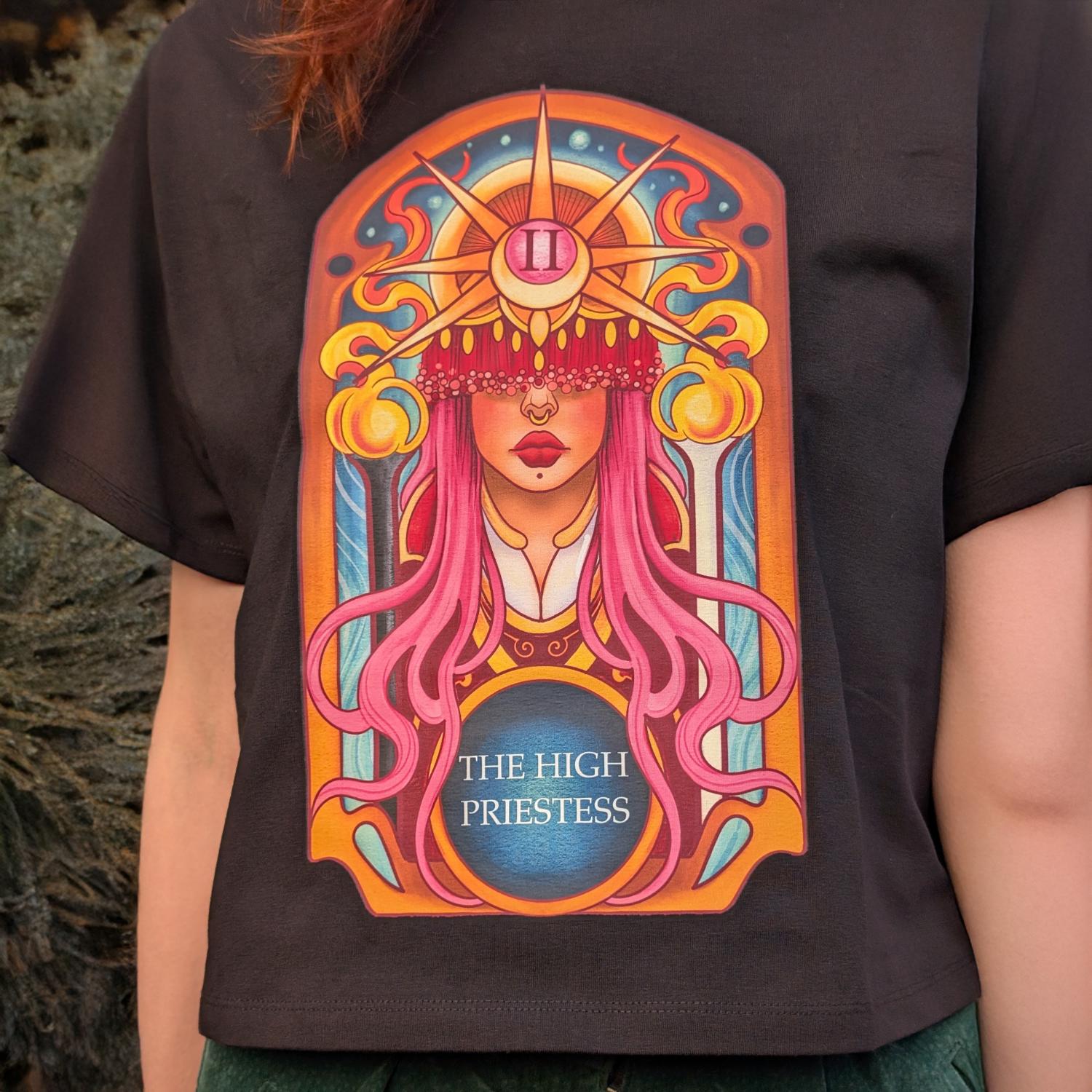 Major Arcana Boxy Tee - II The High Priestess