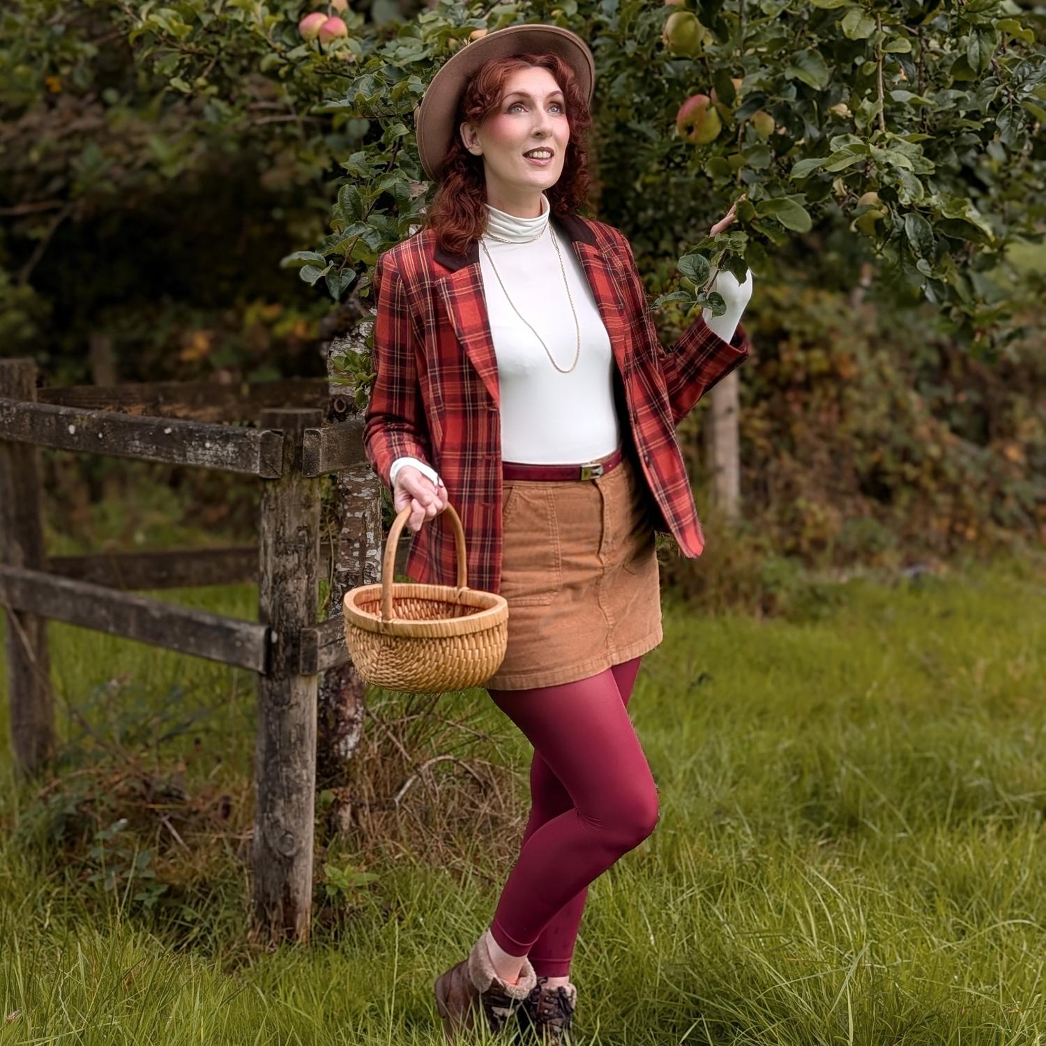 80 Denier Footless Tights - Smouldering Grudge