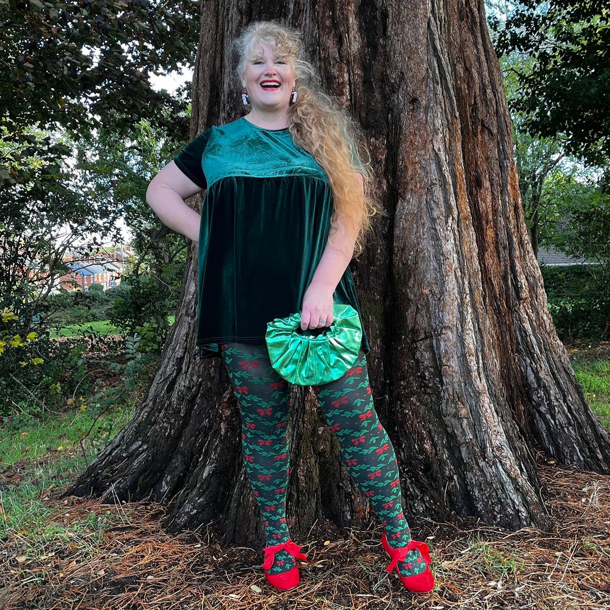 Holly Dolly Tights - Crocodile