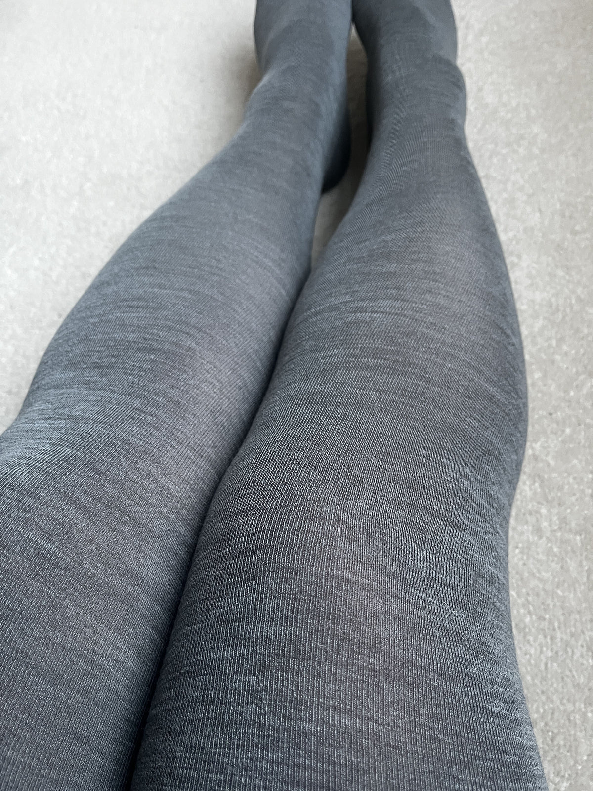 Merino Wool Tights - Silver Lining