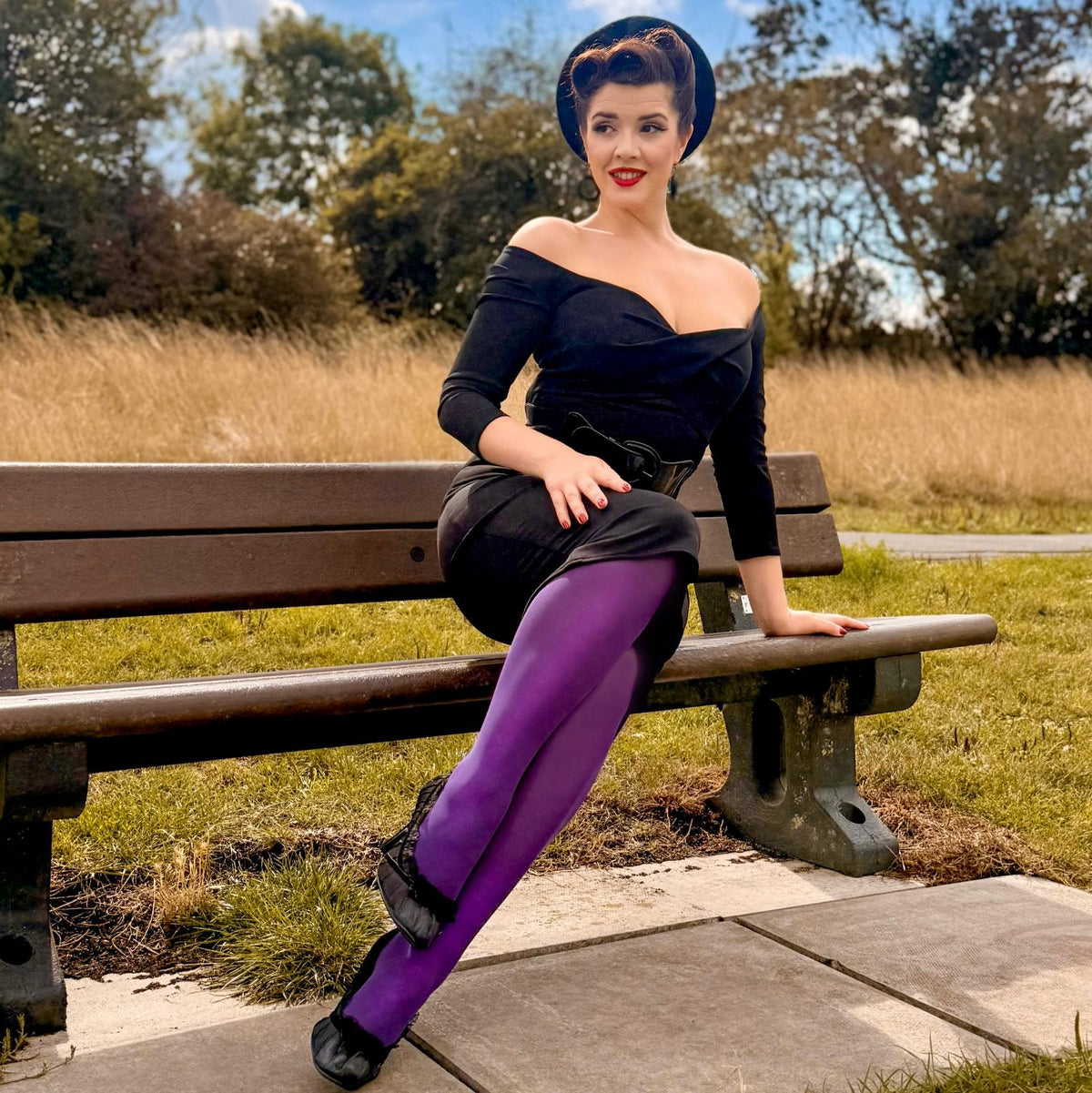 50 Denier Tights - Fancy Darkness
