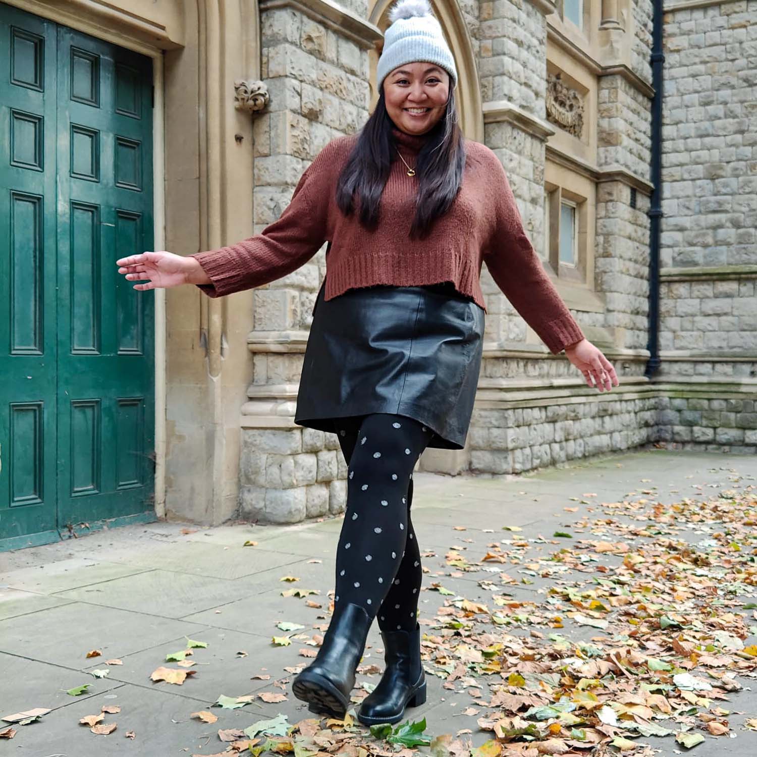 Christmas Tights - Polka Bear