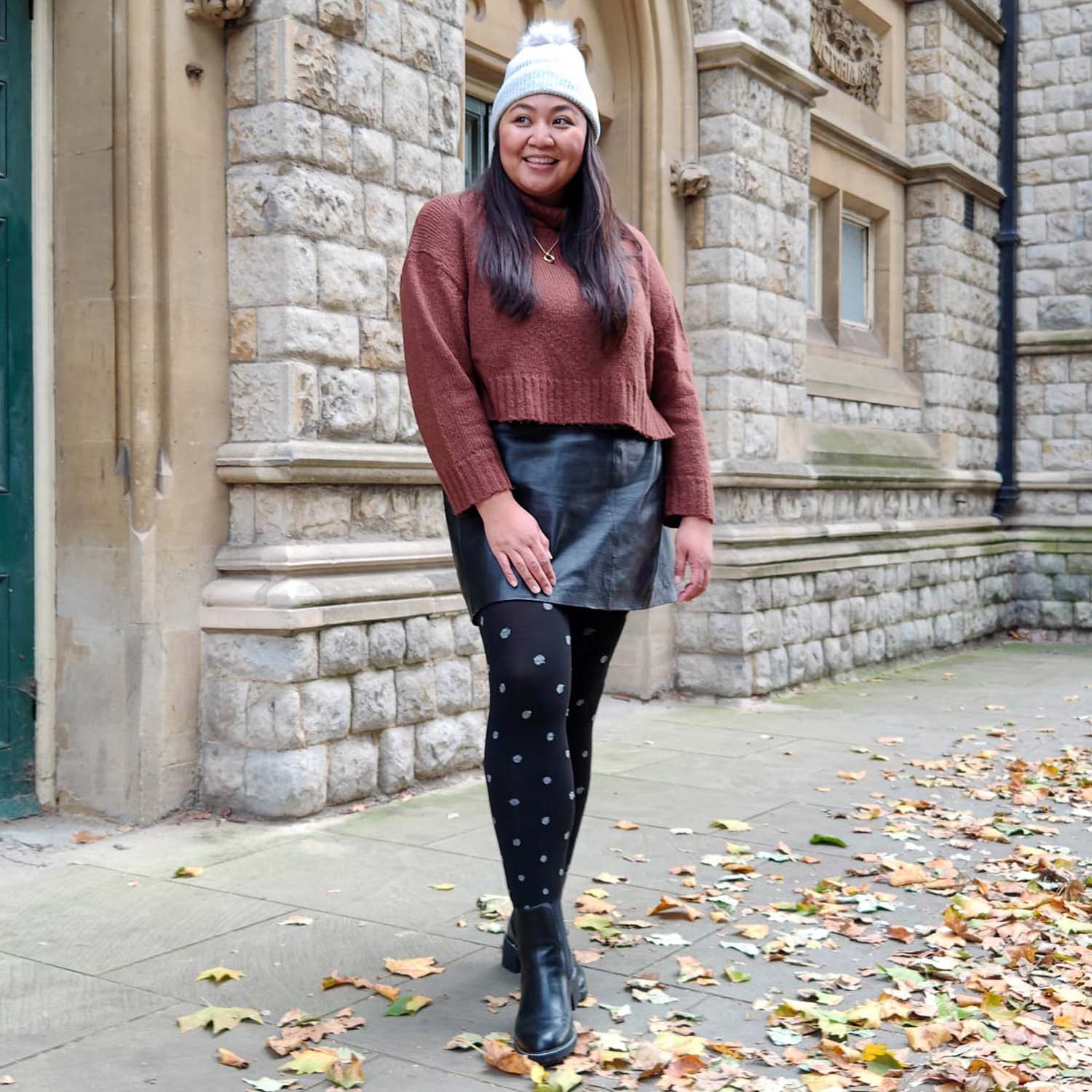 Christmas Tights - Polka Bear