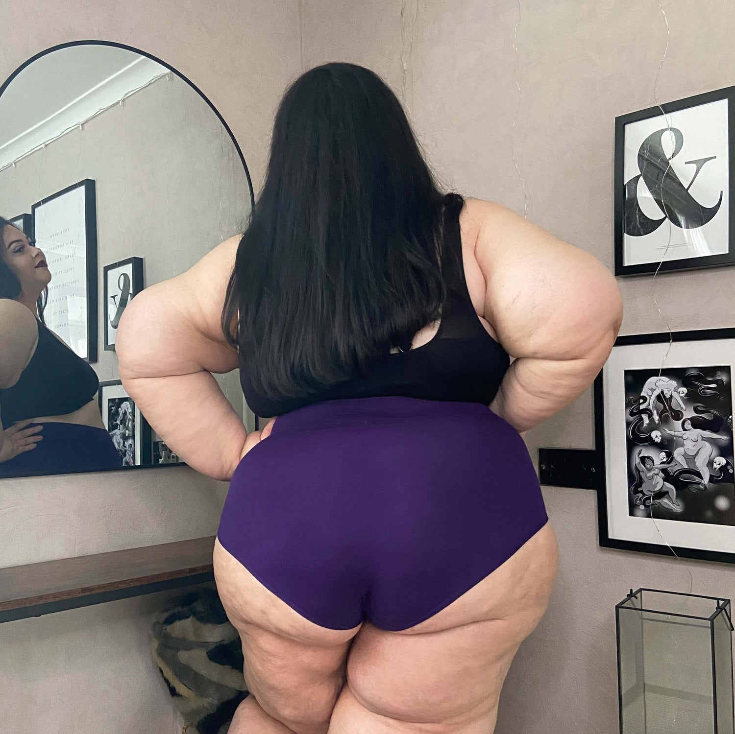 Organic Cotton Super High Waist Knickers - Suffragette Purple