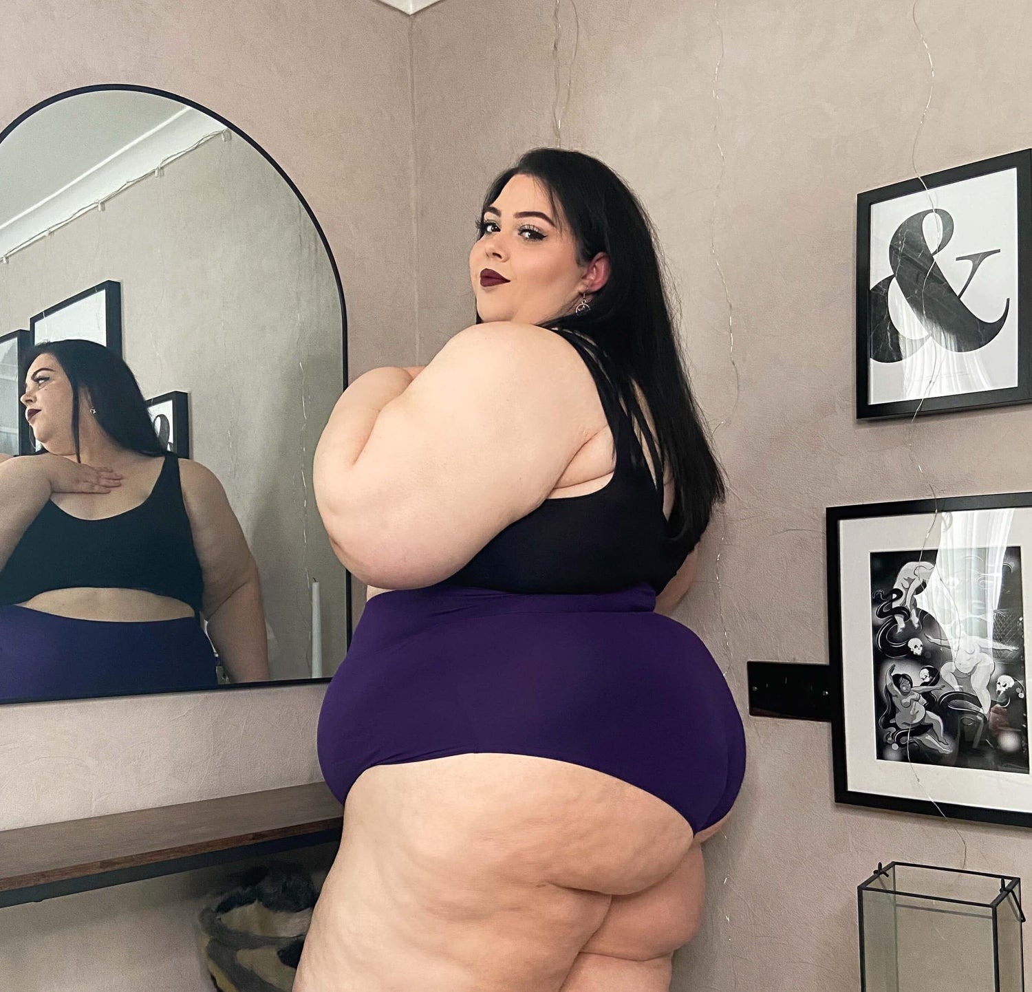 Organic Cotton Super High Waist Knickers - Suffragette Purple