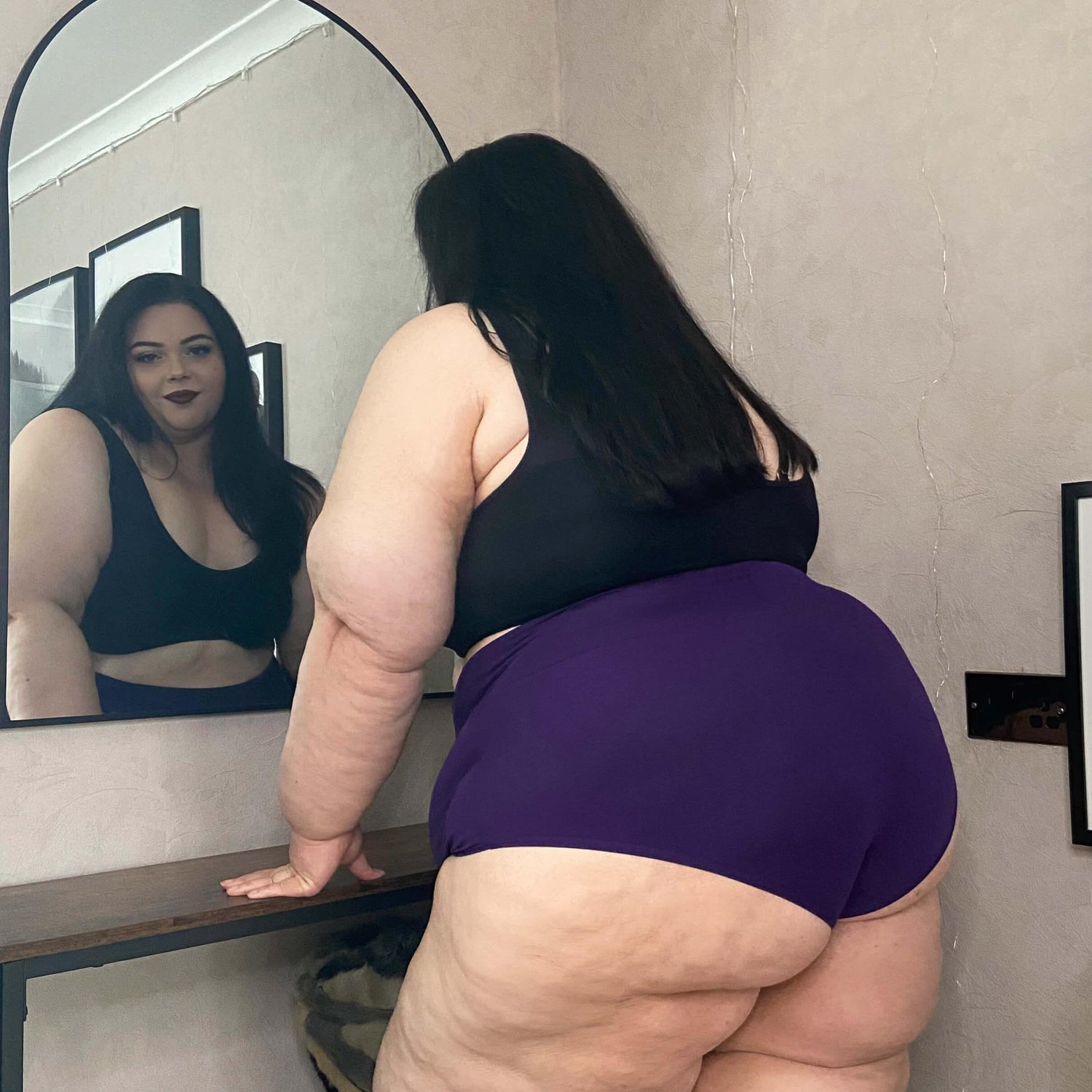 Organic Cotton Super High Waist Knickers - Suffragette Purple