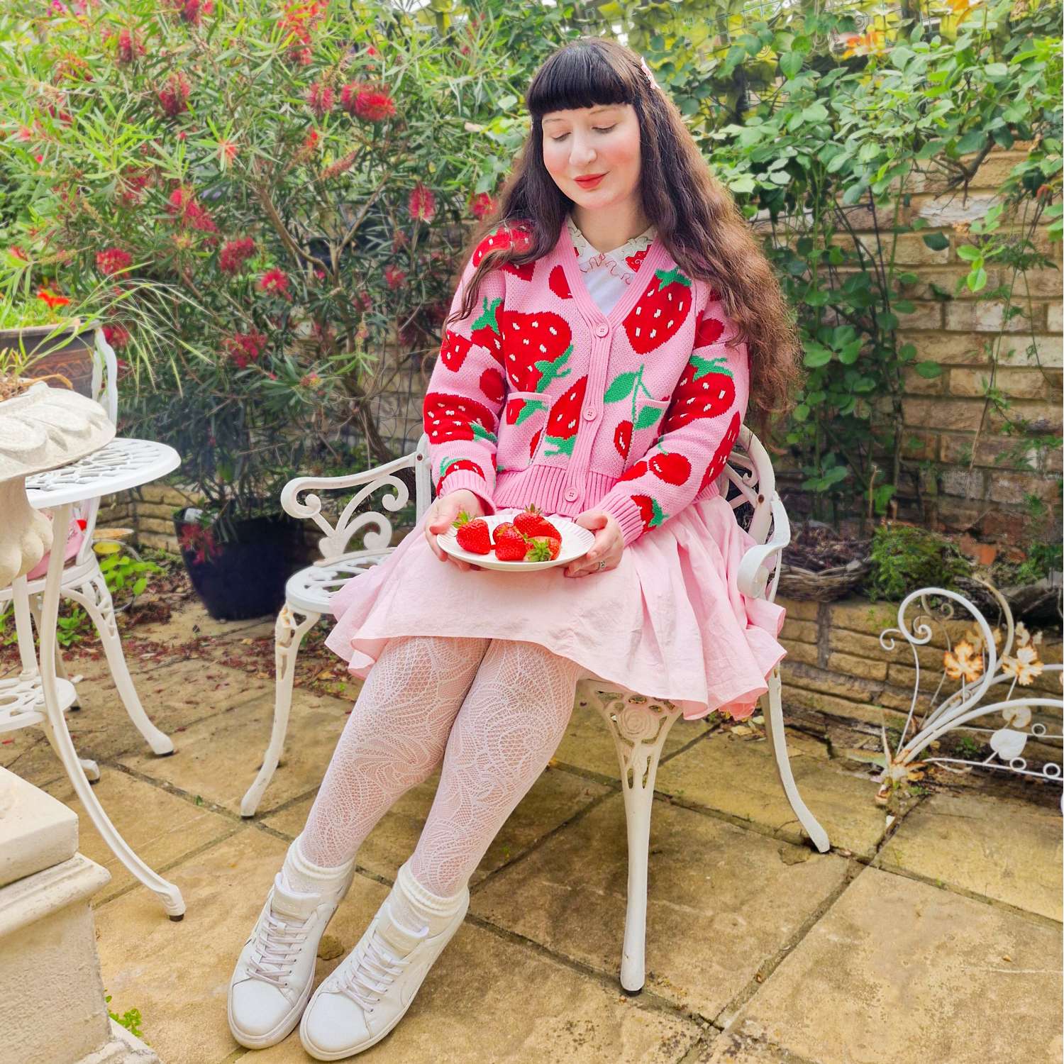 Cotton Rich Cardigan - Strawberry