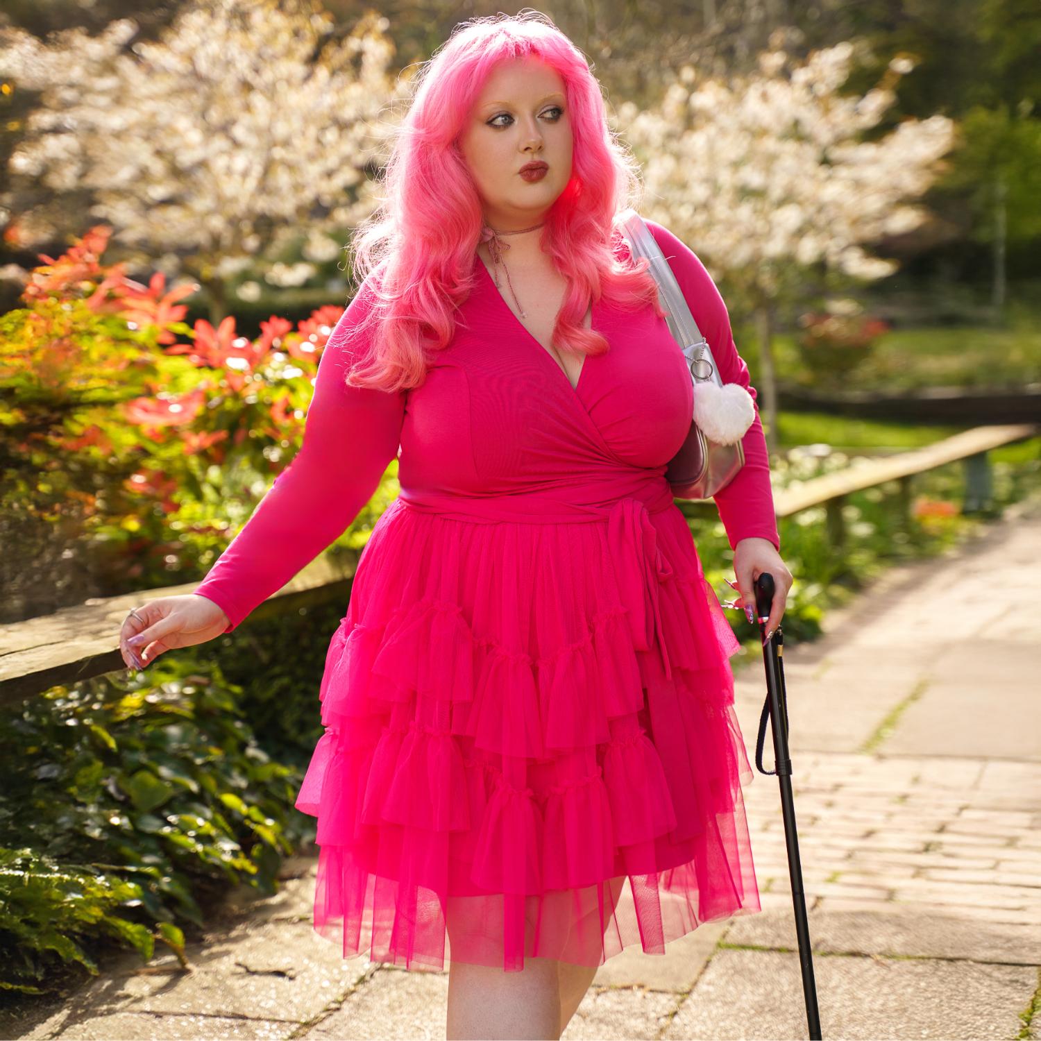 Organic Cotton Wrap Top - Pomegranate