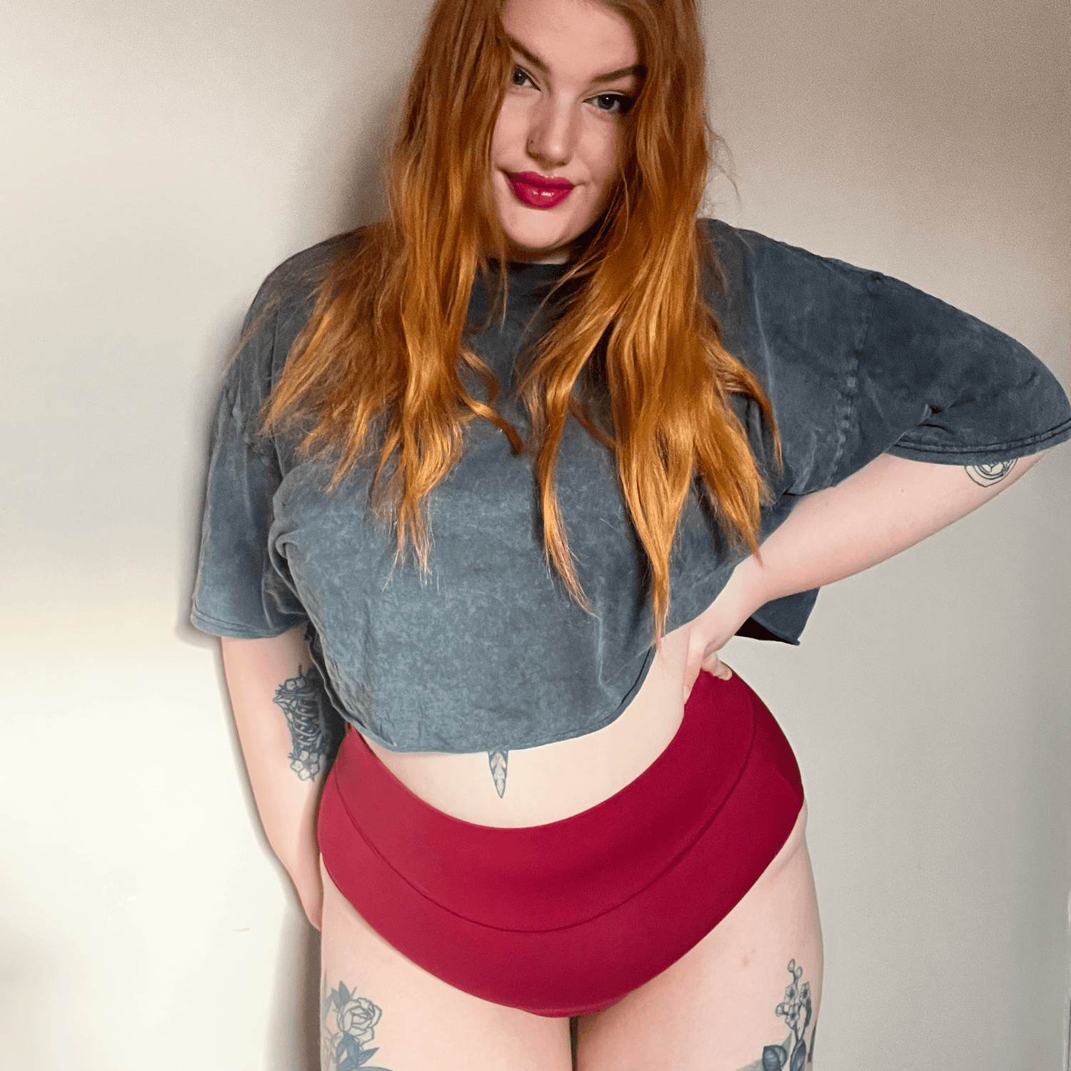 Full Brief Knickers - Blood Red