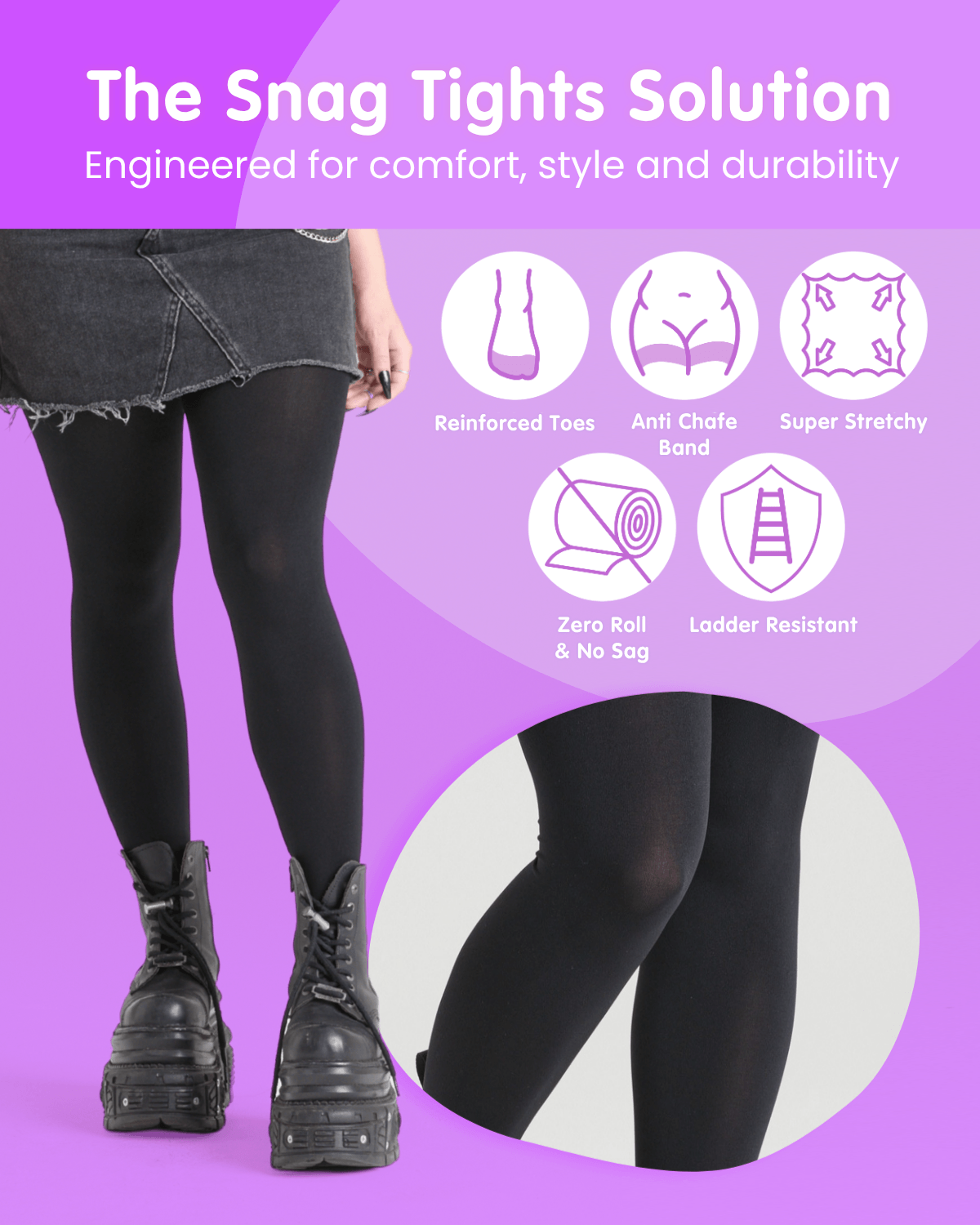 120 Denier Tights - Navy