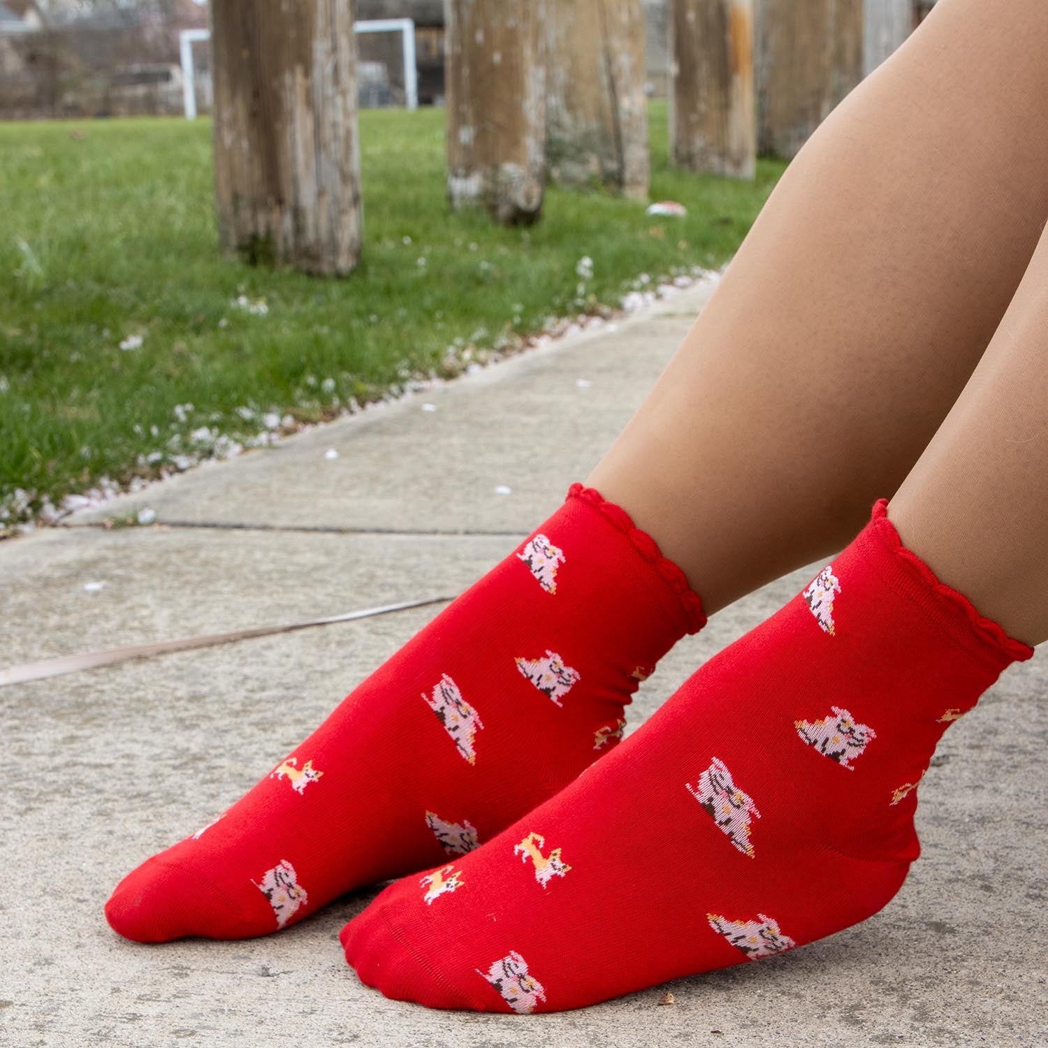 Bamboo Ankle Socks - Woof