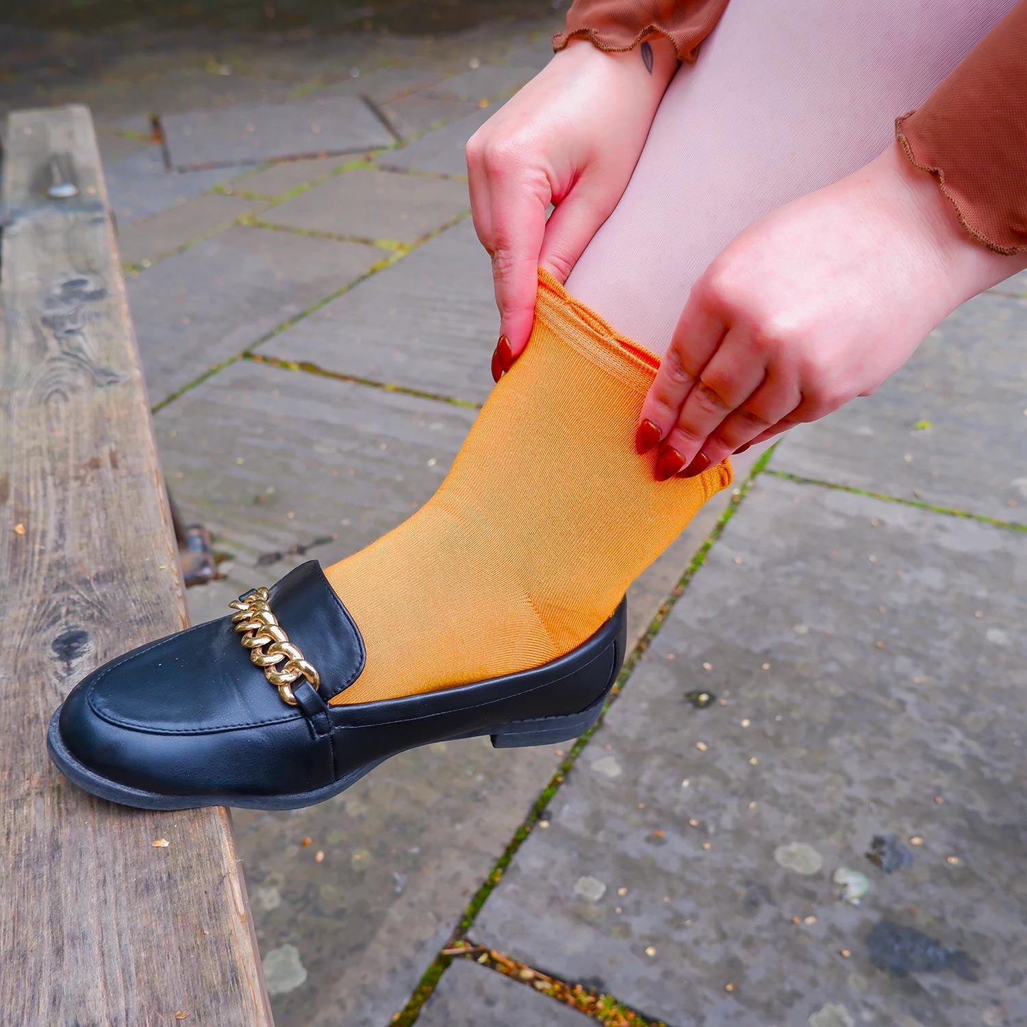 Bamboo Ankle Socks - 3 Pairs in Starfish