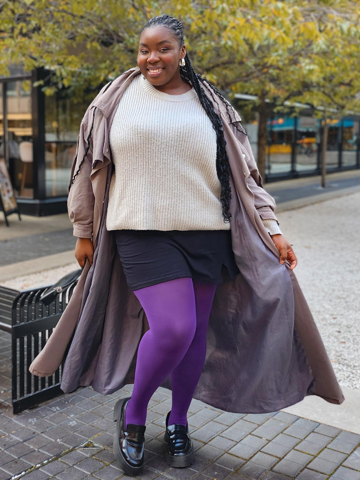 120 Denier Super-Opaque Tights - Fancy Darkness
