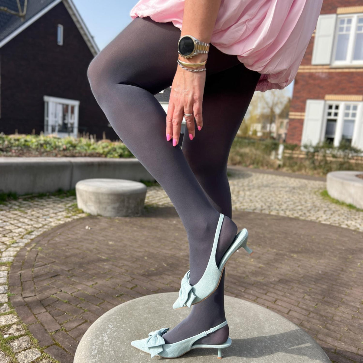 Stay Cool 80 Denier Tights - Slate