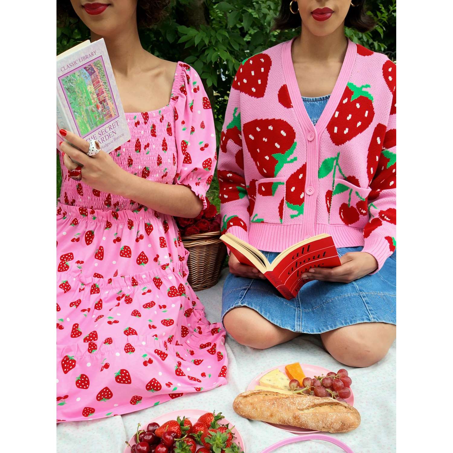 Cotton Rich Cardigan - Strawberry
