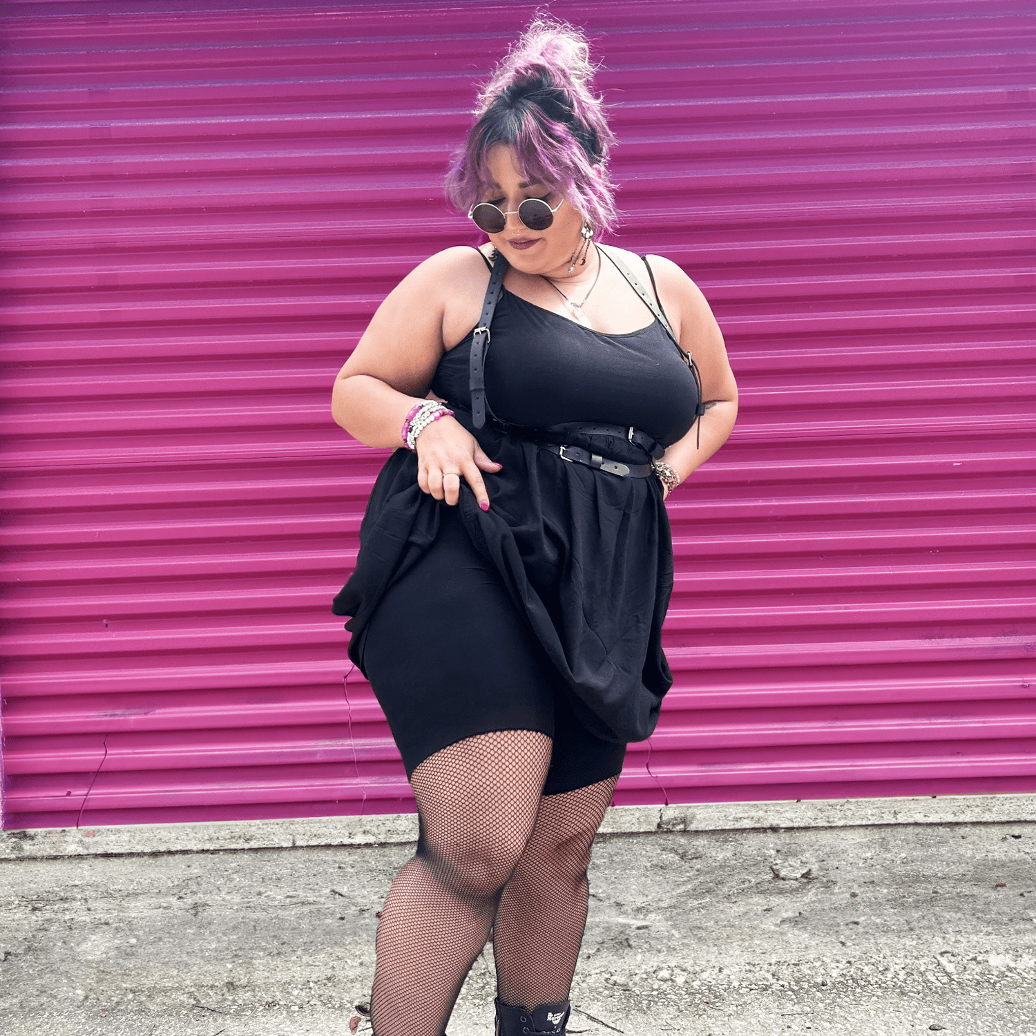 Thighs the Limit Fishnets - Black