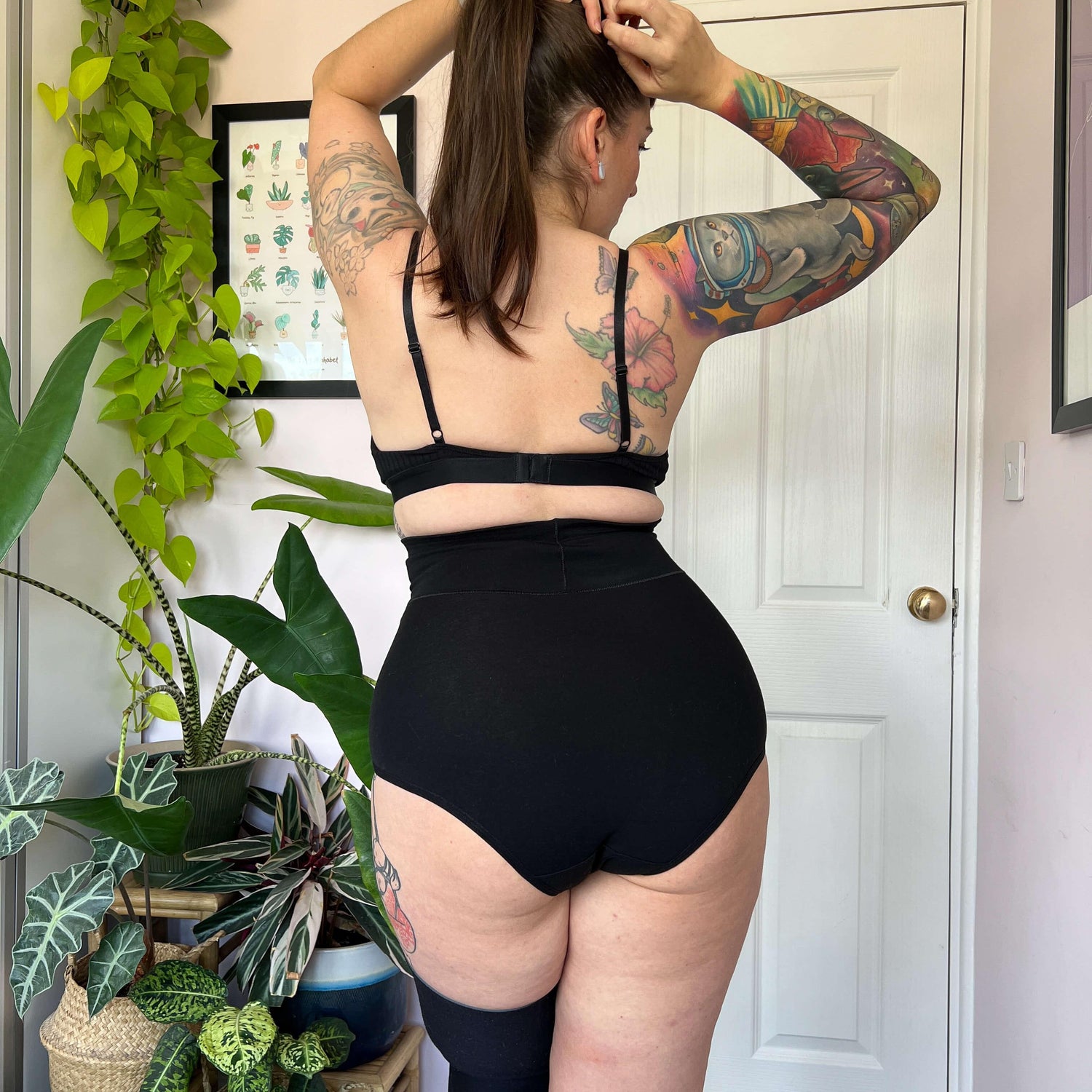 Super High Waist Knickers - Black - Snag