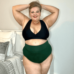 Super High Waist Knickers - Hit the Bottle Green - Snag