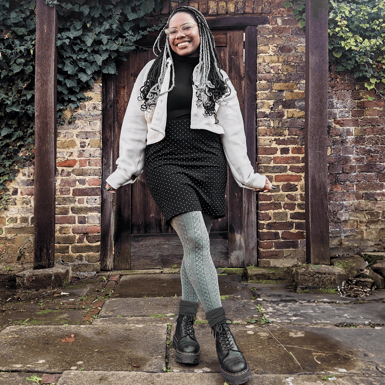 Grannies Merino Wool Tights - Peace